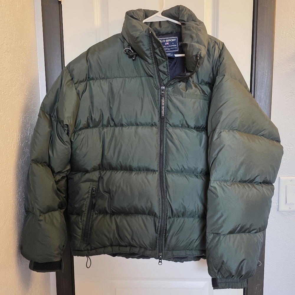 Ralph Lauren Green Puffer Jacket - Sz XL